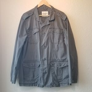 Men's Large Dark Gray Canvas Jacket